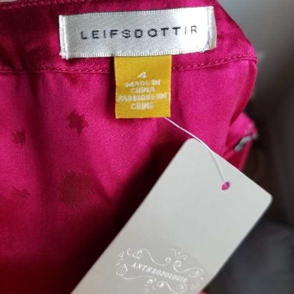 Leifsdottir Silk Skirt size 4 NWT - Picture 4 of 5